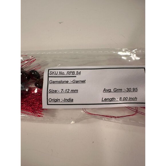 Garnet 8 inch Beads India - Picture 6 of 6